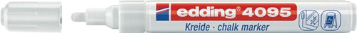 Kreidemarker 4095 weiß Strichbreite 2-3 mm Rundspitze EDDING - VPE: 10