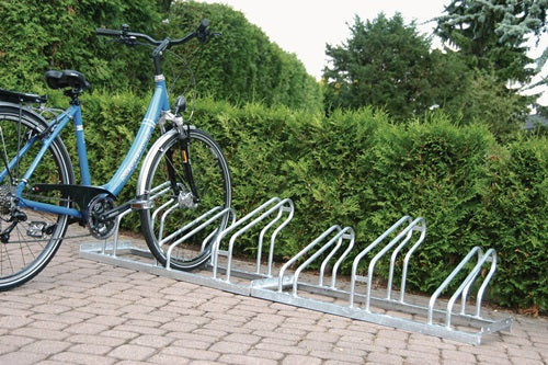 Fahrradbügelparker 1-seitig 90 ° verzinkt Anzahl Radstände 5 zum Aufschrauben zerlegt