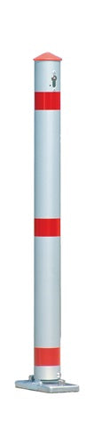 Sperrpfosten Aluminium natur Ø 75 mm kippbar zum Aufdübeln URBANUS
