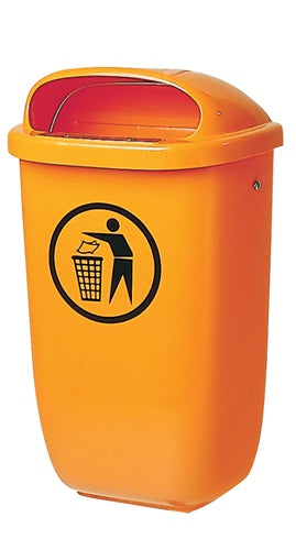 Abfallbehälter H650xB395xT250mm 50 l orange SULO