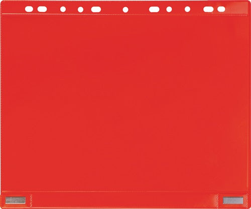 Magnetische Sichttasche B265xH315mm rot für Format DIN A4 TARIFOLD