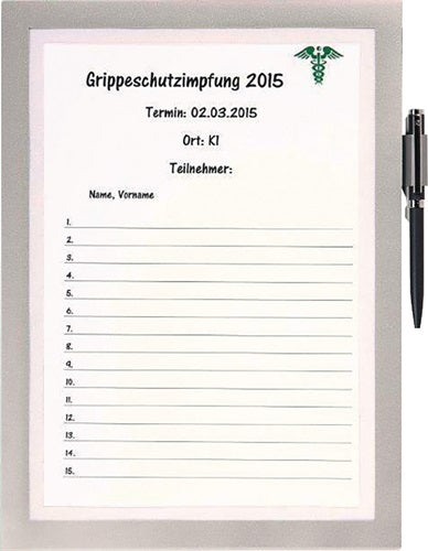 Magnetrahmen DIN A4 silber selbstklebend Front offen 1St/Btl DURABLE