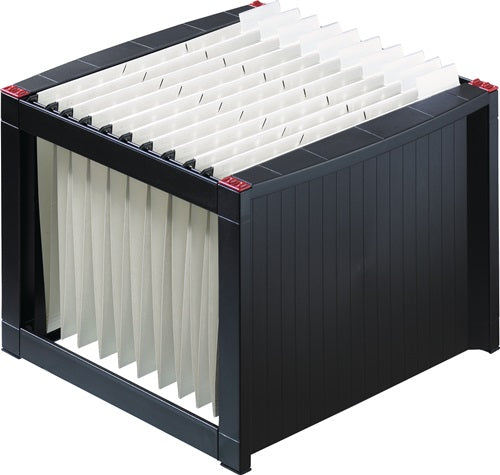 Hängeregistraturgestell Kunststoff schwarz H272xB360xT380 mm f ca 40 Mappen HELIT