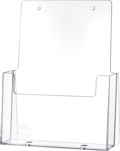 Tischprospekthalter DIN A5 hoch Kunststoff transparent freistehend HELIT