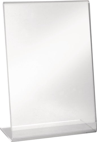 Tischaufsteller DIN A4 hoch Acryl transparent freistehend HELIT - VPE: 2