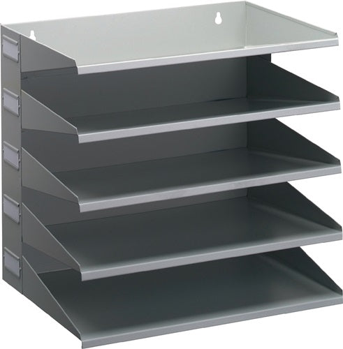 Sortierstation 5 Fächer H330xB360xT250mm Stahlblech lichtgrau RAL 7035 DURABLE