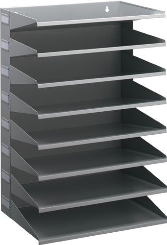 Sortierstation 8 Fächer H540xB360xT250mm Stahlblech lichtgrau RAL 7035 DURABLE