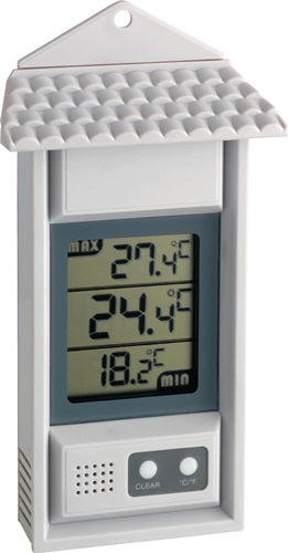 Thermometer Messbereich -20 bis 70 °C H150xB80xT29mm Kunststoff TFA