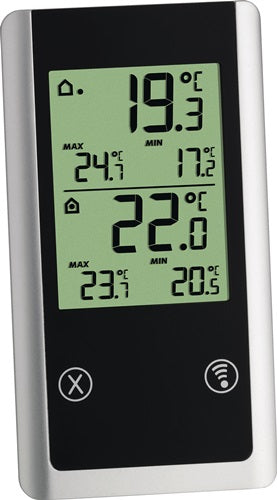 Funkthermometer Joker Messbereich außen -50 bis 70°C / innen 0 bis 50°C H152xB82xT72mm Kunststoff TFA