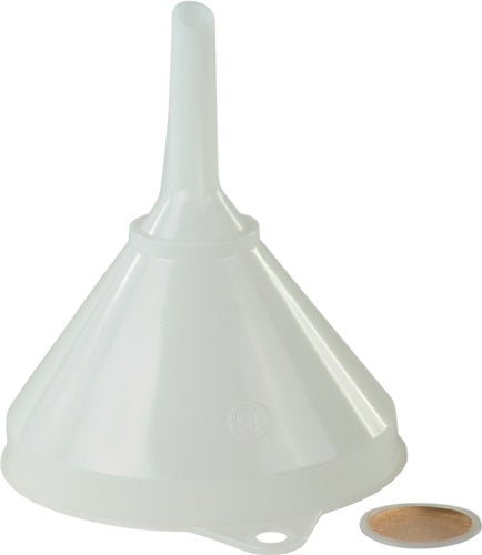 Trichter Ø 168/17 mm Höhe 199 mm HD-Polyethylen natur mit Sieb HÜNERSDORFF