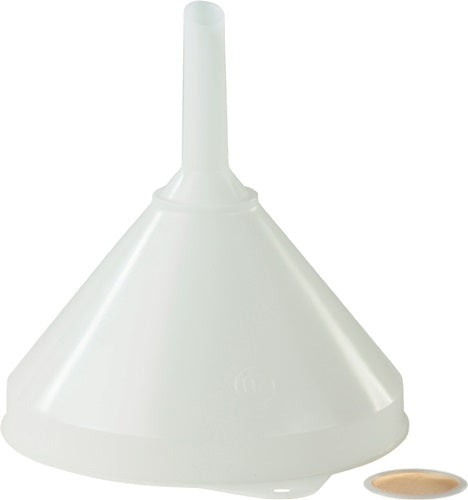 Trichter Ø 208/20 mm Höhe 218 mm HD-Polyethylen natur mit Sieb HÜNERSDORFF