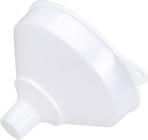 Trichter Ø 253/50 mm Höhe 190 mm HD-Polyethylen natur mit Sieb und Überlaufrand HÜNERSDORFF
