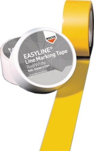 Bodenmarkierungsband Easy Tape PVC gelb Länge 33 m Breite 50 mm Rolle ROCOL