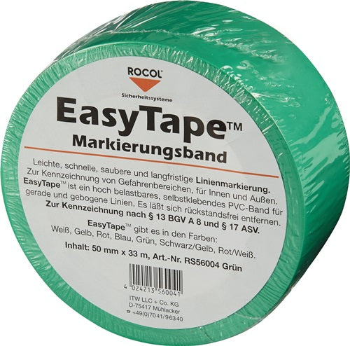 Bodenmarkierungsband Easy Tape PVC grün Länge 33 m Breite 50 mm Rolle ROCOL – Ansicht 3