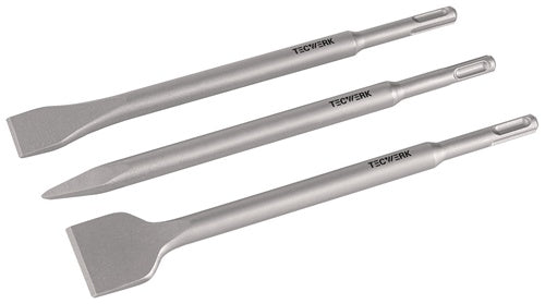 Einsteckwerkzeugset SDS-plus 3-tlg.in Ku.-Box L.250mm KU-Box TECWERK