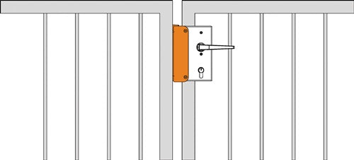 Schließkasten 145G-50 Leichtmetall zum Anschrauben AMF – Ansicht 3