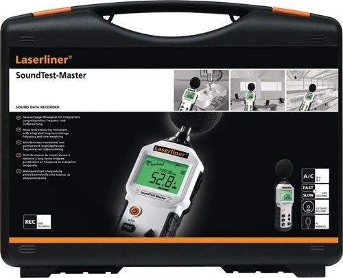 Geräuschpegel-Messgerät SoundTest Master mit intergriertem Langzeitspeicher 6 x Type AAA Alkali 350 g LASERLINER – Ansicht 3