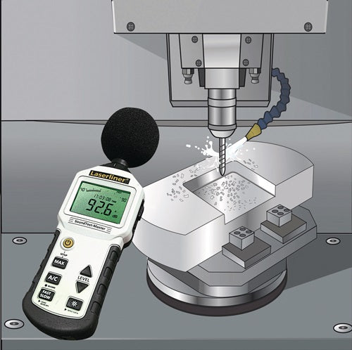 Geräuschpegel-Messgerät SoundTest Master mit intergriertem Langzeitspeicher 6 x Type AAA Alkali 350 g LASERLINER – Ansicht 4