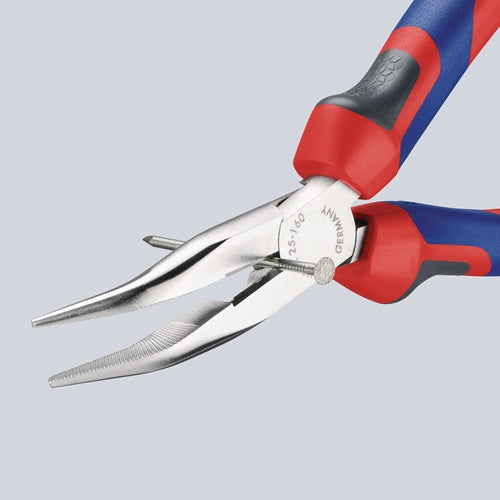Flachrundzange Länge 160 mm flachrund 40° gewinkelt Mehrkomponenten-Hüllen KNIPEX – Ansicht 4