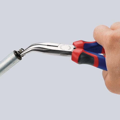 Flachrundzange Länge 160 mm flachrund 40° gewinkelt Mehrkomponenten-Hüllen KNIPEX – Ansicht 5