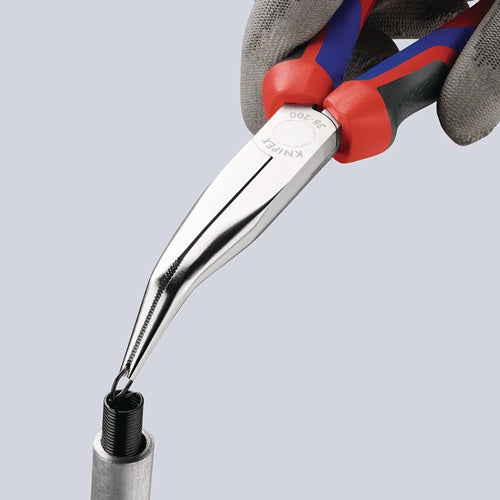 Mechanikerzange Länge 200 mm Form 2 40° gewinkelt Mehrkomponenten-Hüllen verchromt KNIPEX – Ansicht 3