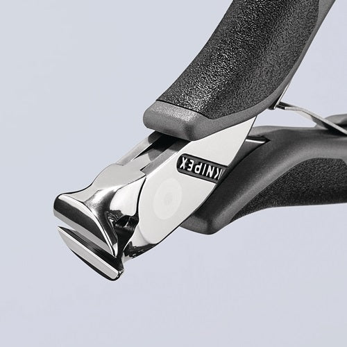 Elektronik-Vornschneider Länge 120 mm Form 3 Facette ja kleine spiegelpoliert Mehrkomponenten-Hüllen KNIPEX – Ansicht 6
