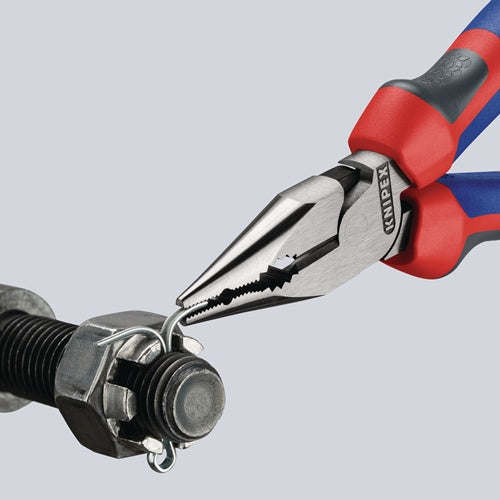 Spitzkombizange Länge 145 mm poliert Mehrkomponentenhüllen schwarz atramentiert KNIPEX – Ansicht 3