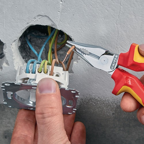 Spitzkombizange Länge 145 mm Mehrkomponentenhüllen verchromt VDE KNIPEX – Ansicht 6