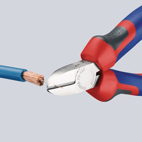 Seitenschneider Länge 125 mm Kopf verchromt Mehrkomponenten-Hüllen KNIPEX – Ansicht 5