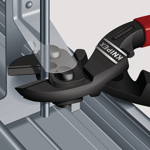 Kompaktbolzenschneider CoBolt® Länge 250 mm Kunststoffüberzug gerade 38 mm ohne Aussparung weißh mittel 56 mm – Ansicht 5