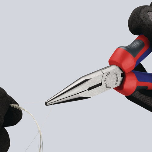 Flachrundzange Länge 160 mm flach/rund gerade poliert Mehrkomponenten-Hüllen KNIPEX – Ansicht 5