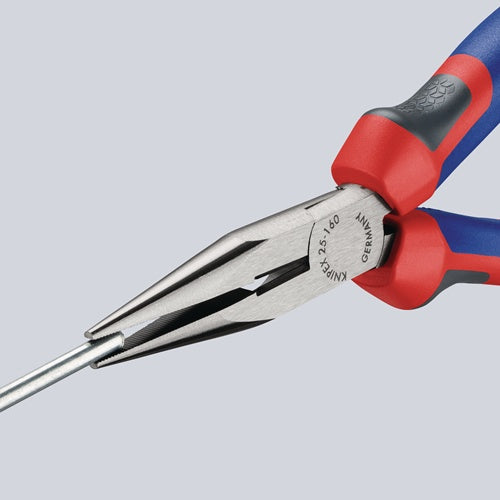 Flachrundzange Länge 160 mm flach/rund gerade poliert Mehrkomponenten-Hüllen KNIPEX – Ansicht 3
