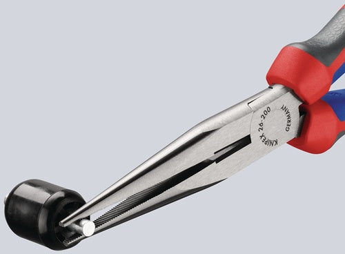 Flachrundzange Länge 200 mm poliert gerade Mehrkomponenten-Hüllen KNIPEX – Ansicht 5