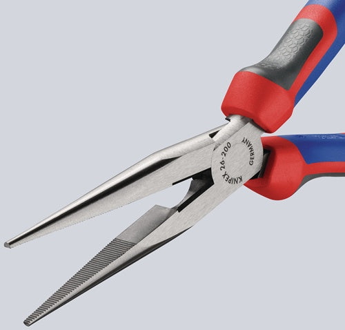 Flachrundzange Länge 200 mm poliert gerade Mehrkomponenten-Hüllen KNIPEX – Ansicht 4