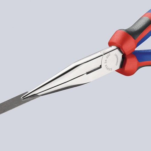 Flachrundzange Länge 200 mm verchromt gerade Mehrkomponenten-Hüllen KNIPEX – Ansicht 6