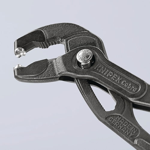 Schlauchschellenzange Gesamtlänge 180 mm Kopf grau atramentiert Kunststoffüberzug KNIPEX – Ansicht 3