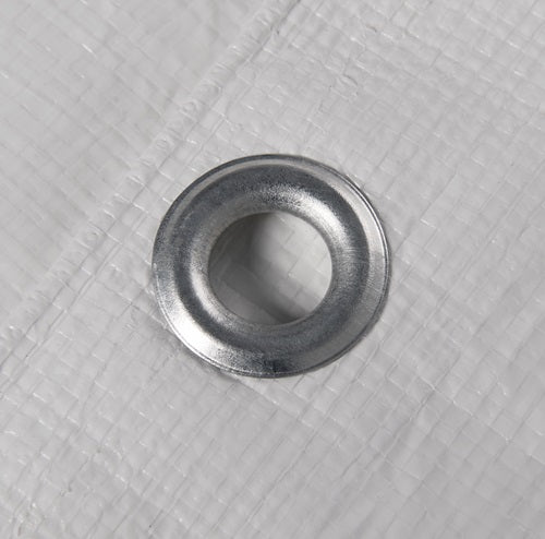PE-Bauzaunplane weiß 140 g/m² Länge 176 m Breite 341 m – Ansicht 2