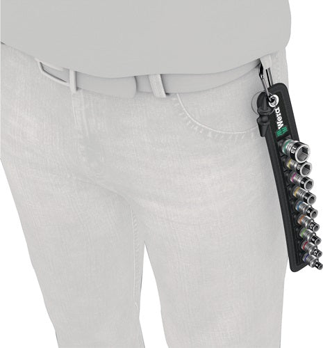 Steckschlüsselsatz Belt 1 10-teilig 1/4 ? 4 - 13 mm für Außen-6-kant WERA – Ansicht 3