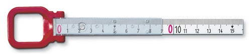 Rahmenbandmaß ERGOLINE Länge 30 m Bandbreite 13 mm B mm/cm EG II Aluminium weiß Stahlmaßband BMI – Ansicht 3