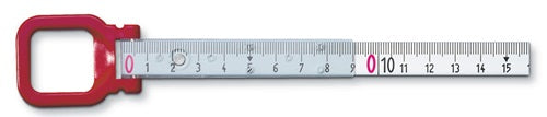 Rahmenbandmaß ERGOLINE Länge 30 m Bandbreite 13 mm B mm/cm EG II Aluminium gelb Stahlmaßband BMI – Ansicht 3