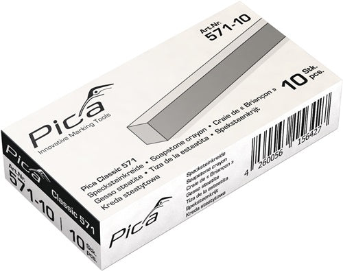 Specksteinkreide Pica Classic unpapiert hitzebeständig bis 2000 °C 10 Stück / Schachtel PICA – Ansicht 3