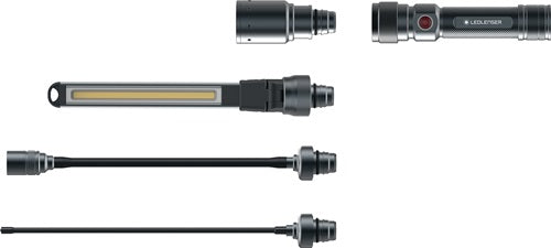 Arbeitsleuchten-Set Worker's Friend 250 - 500 lm Li-Ion 130 m schwarz LEDLENSER