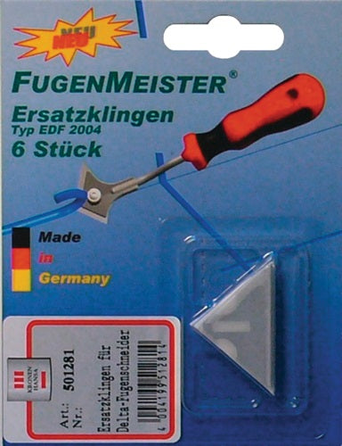 Ersatzmesser Fugenmeister Delta 6 Stück auf SB-Karte