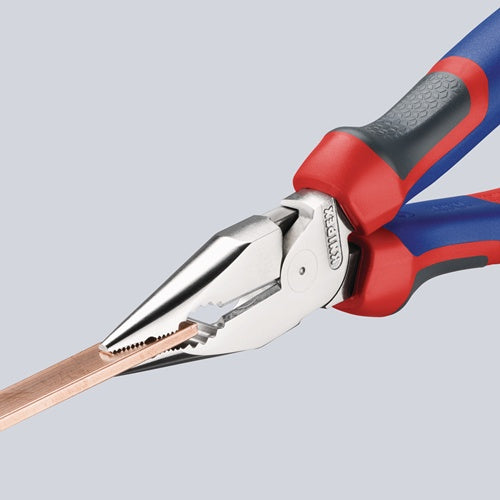 Spitzkombizange Länge 145 mm poliert Mehrkomponentenhüllen schwarz atramentiert KNIPEX – Ansicht 6