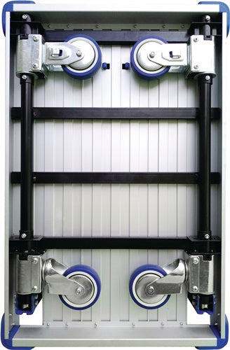 Plattformwagen Ladeflächen L705xB440 mm Stahlrohr Trgf 200 kg Räder und Bügel klappbar – Ansicht 3