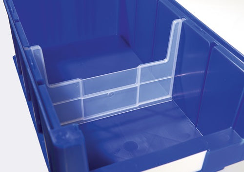 Trennwand für Regalkasten B 230 mm PP transparent offen 1 BT = 25 ST LA-KA-PE – Ansicht 3