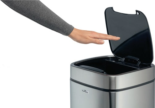 Abfallsammler NO TOUCH 35L 35 l H690mm Edelstahl / Kunststoff metallic silber DURABLE – Ansicht 4