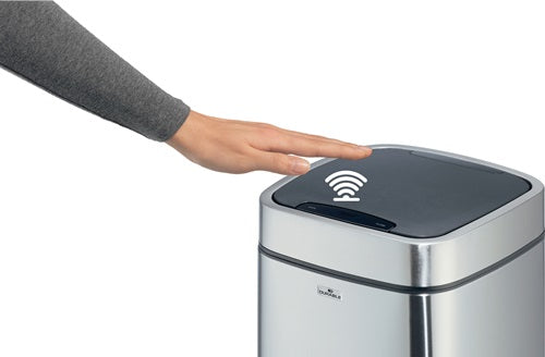 Abfallsammler NO TOUCH 21L 21 l H570mm Edelstahl / Kunststoff metallic silber DURABLE – Ansicht 5