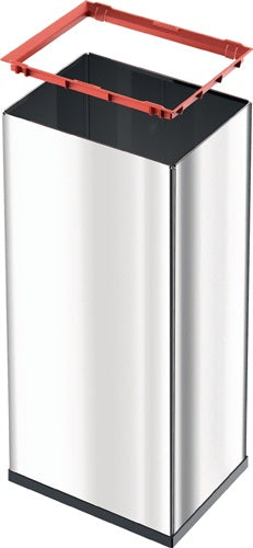 Abfallbehälter H763xB339xT260mm 52 l silber HAILO – Ansicht 4
