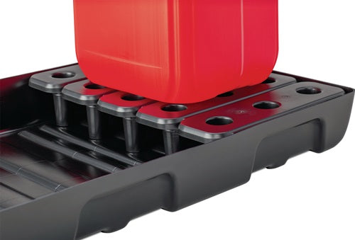 Regalwanne 27 l L976xB495xH95mm Polyethylen mit PE-Rost und Leckanzeiger CEMO – Ansicht 5